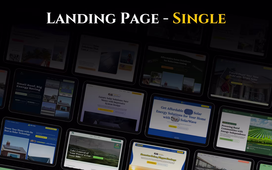 Cover image for Landing Page - Single