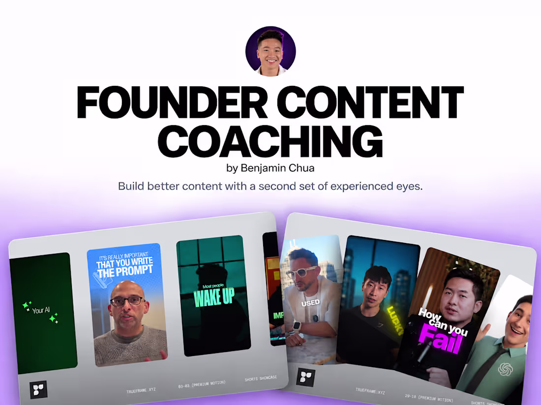Cover image for Founder Content Coaching