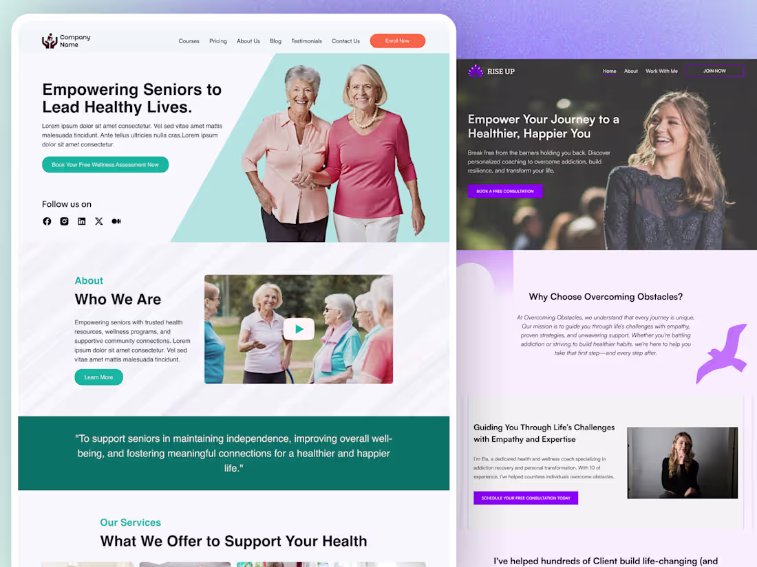 Cover image for I will design & build high-converting website on Squarespace 