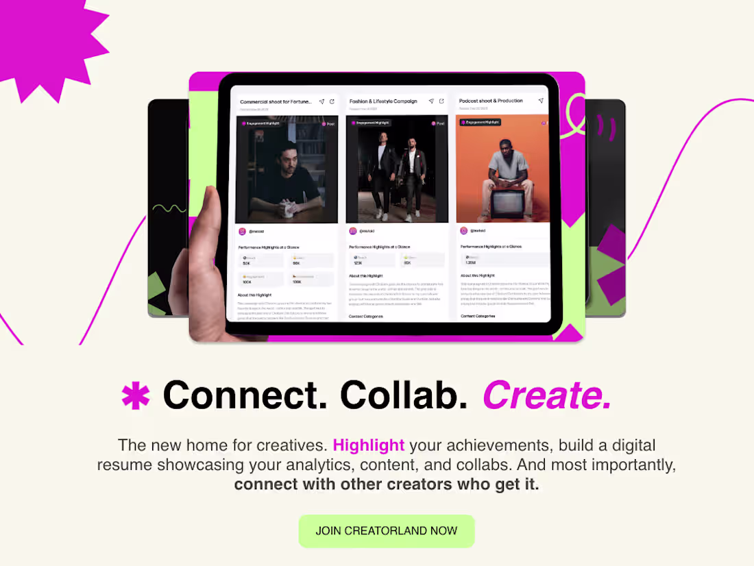 Cover image for Launching Creatorland a networking platform for creators