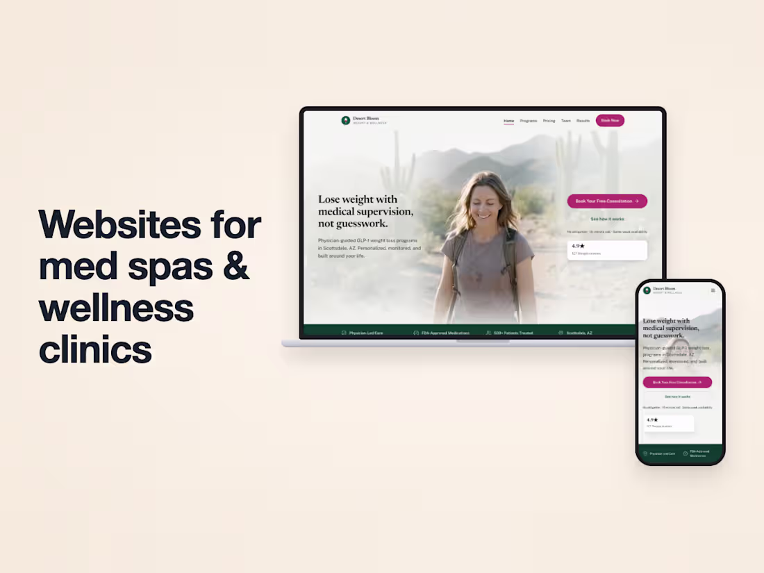 Cover image for Concept website for a medical