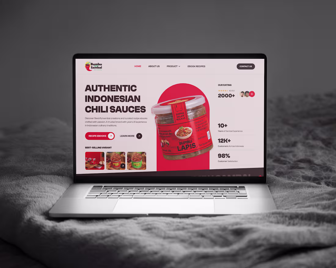 Cover image for Website Development for Yocooking Sambal Bumbu