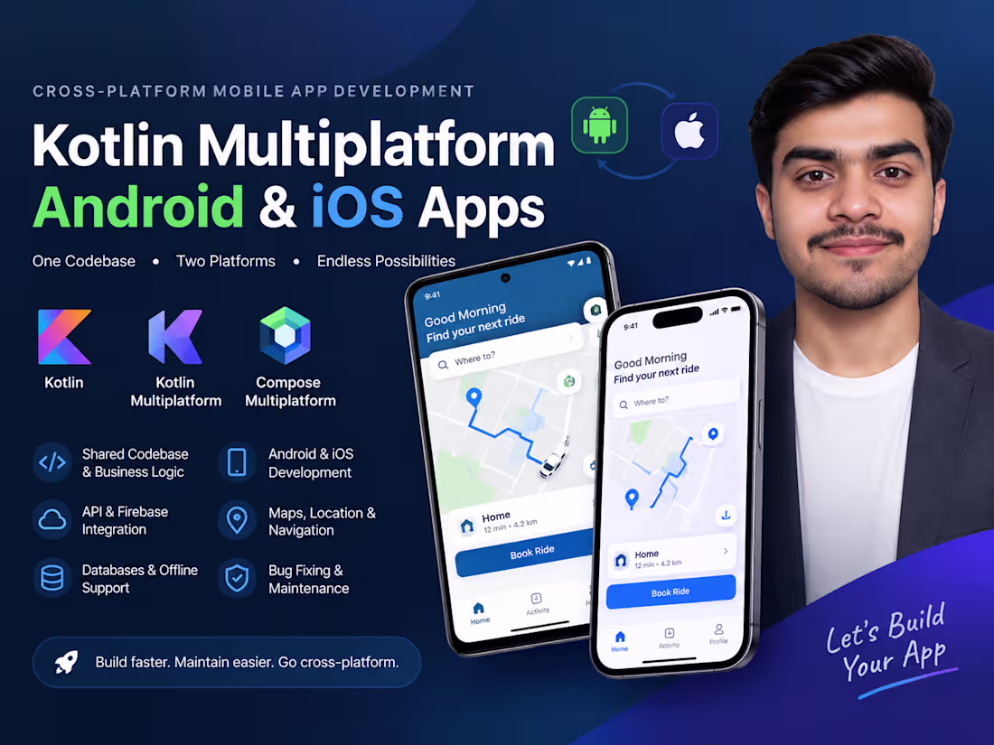 Cover image for Kotlin Multiplatform App Development | Android & iOS Apps