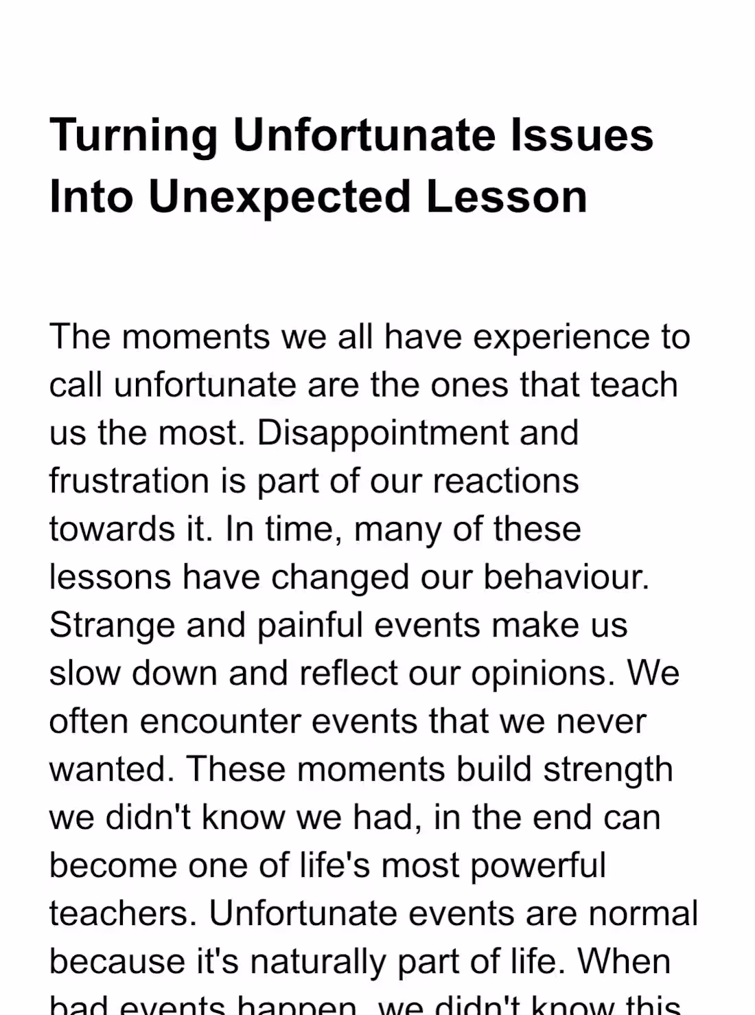 Cover image for A reflective piece about turning
