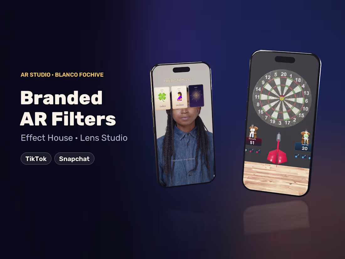 Cover image for Branded AR Filter for TikTok & Snapchat