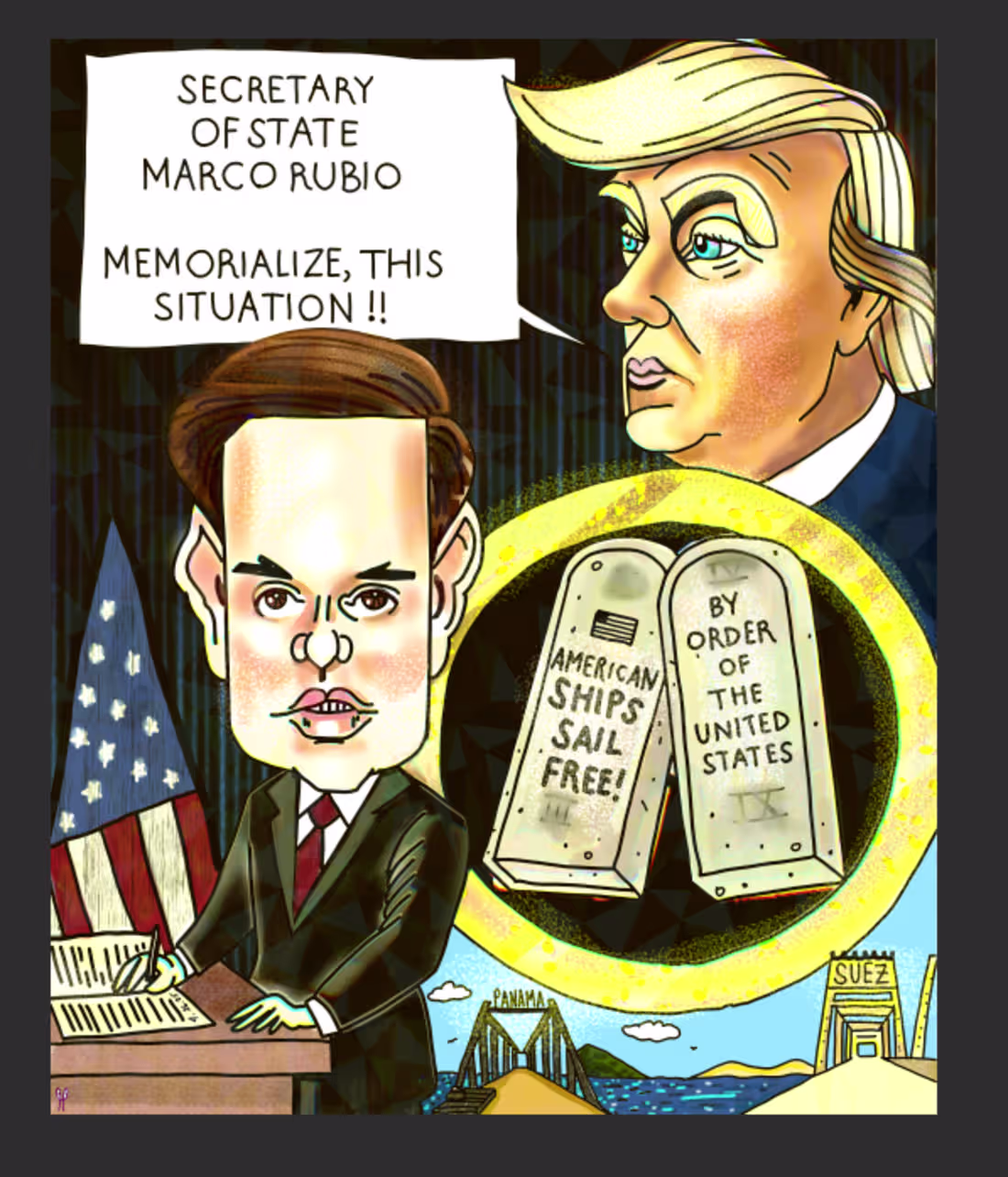 Cover image for I love drawing caricatures.