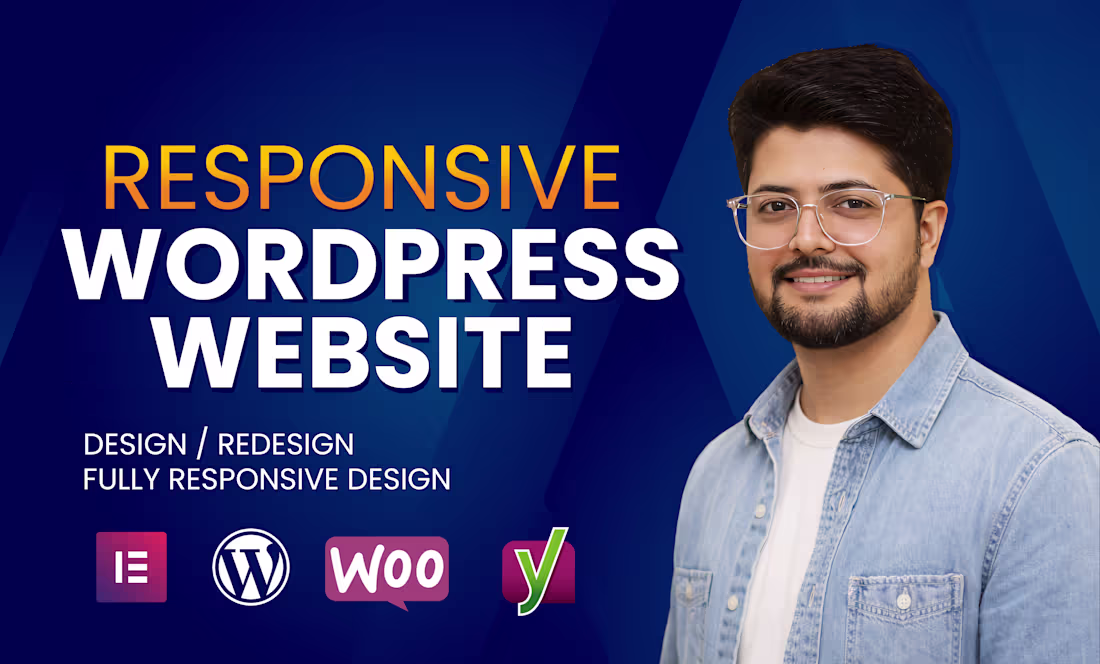 Cover image for Design a clean, responsive wordpress website with elementor