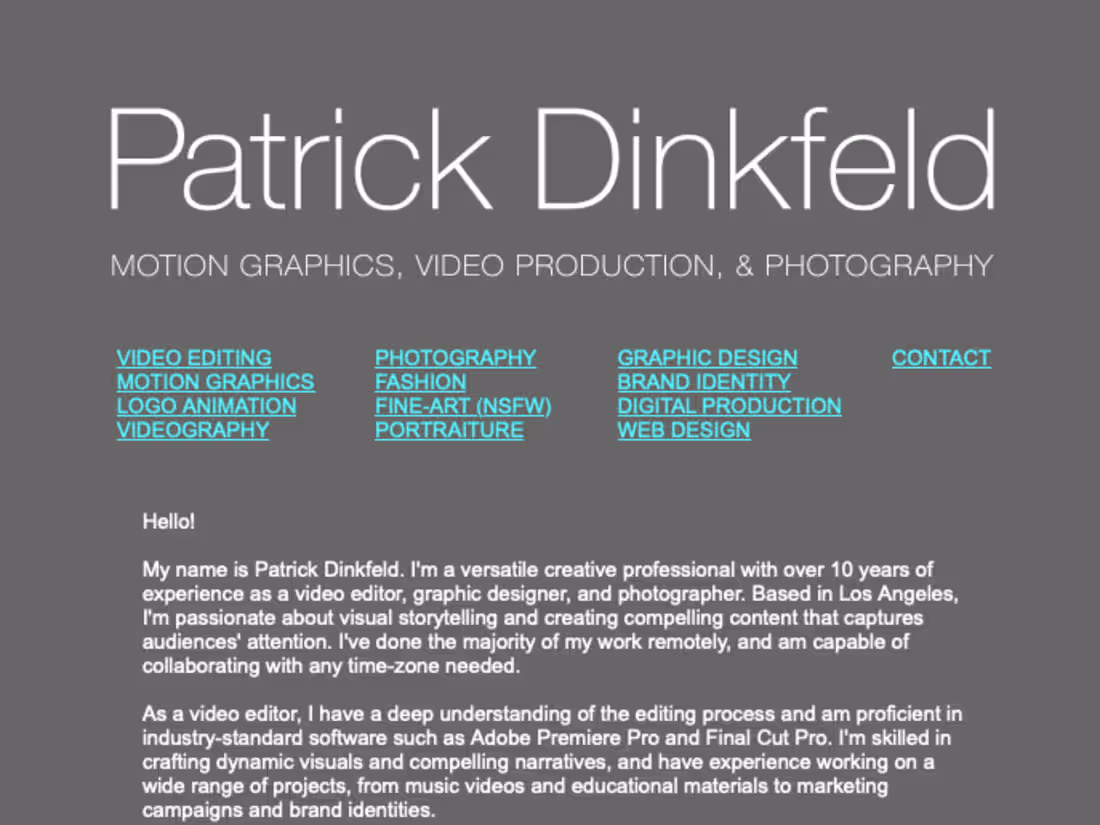Cover image for Motion Graphics & Digital Video Production