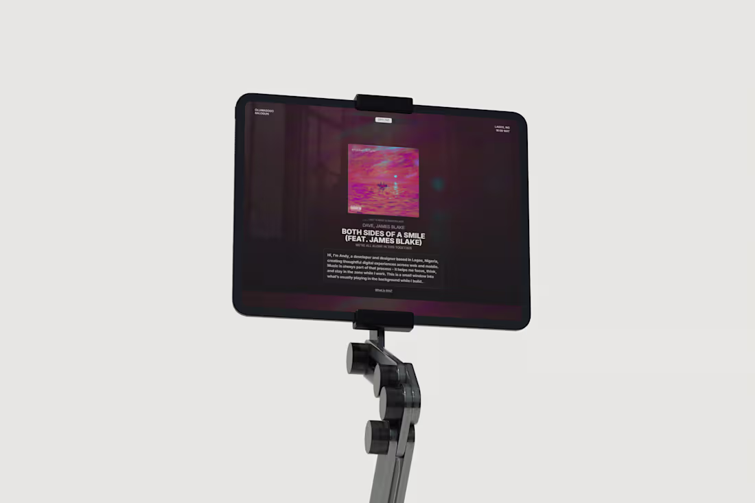 Cover image for Spotify Now Playing Experience
A small