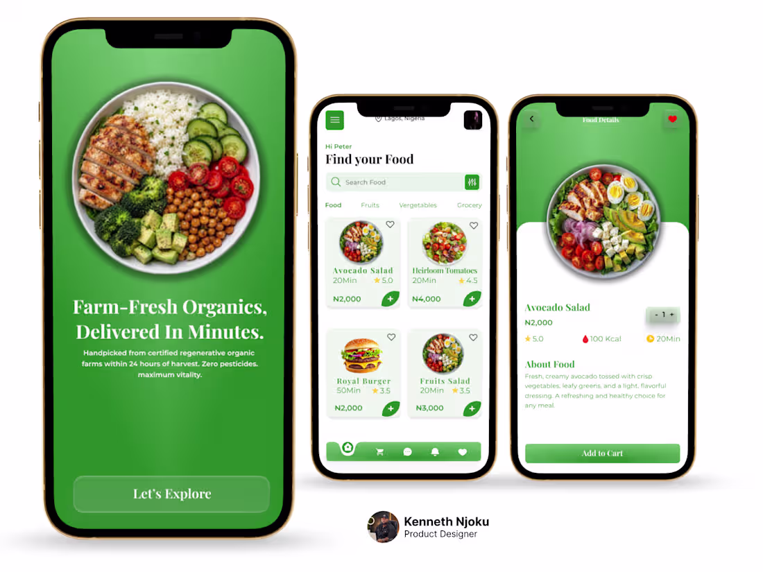 Cover image for Organic Food Delivery Mobile App