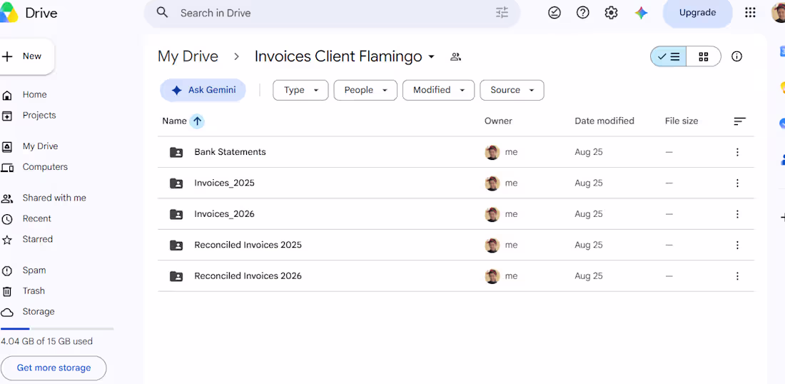 Cover image for Organized invoices and financial documents