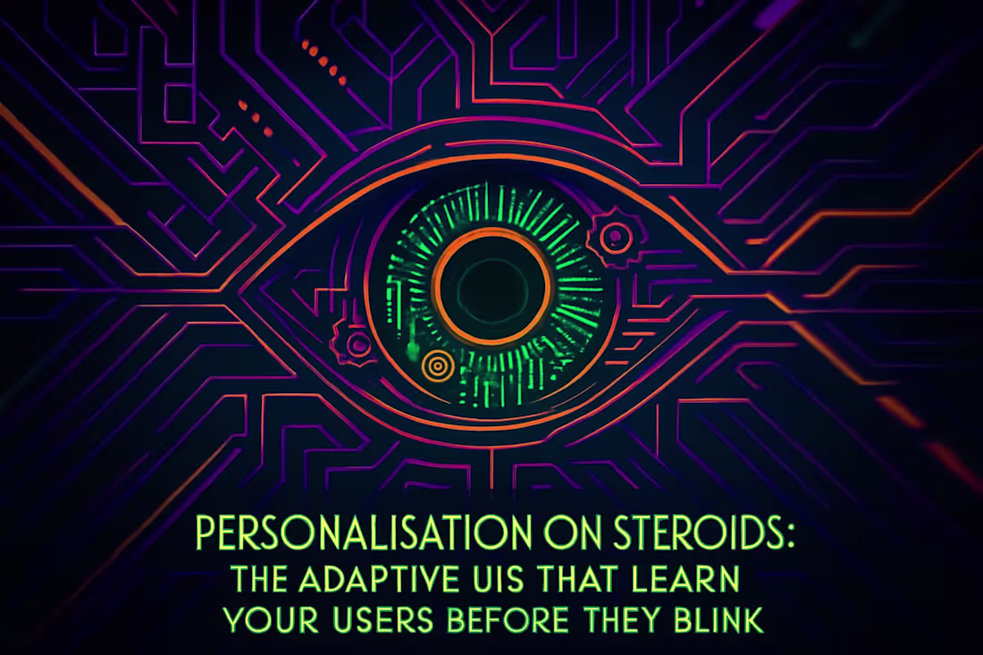 Cover image for Personalisation on Steroids: The Adaptive UIs That Learn Your Users Before They Blink