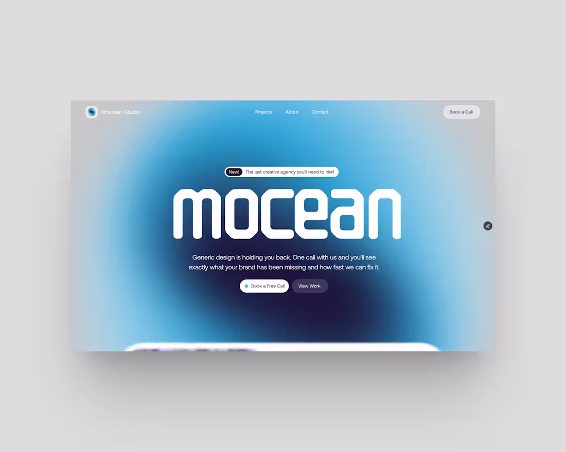 Cover image for Expert Mocean Website Development with Framer Integration