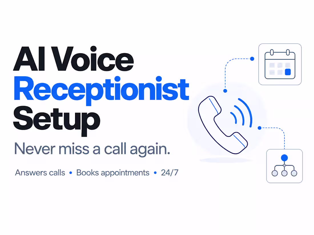 Cover image for AI Voice Receptionist Setup