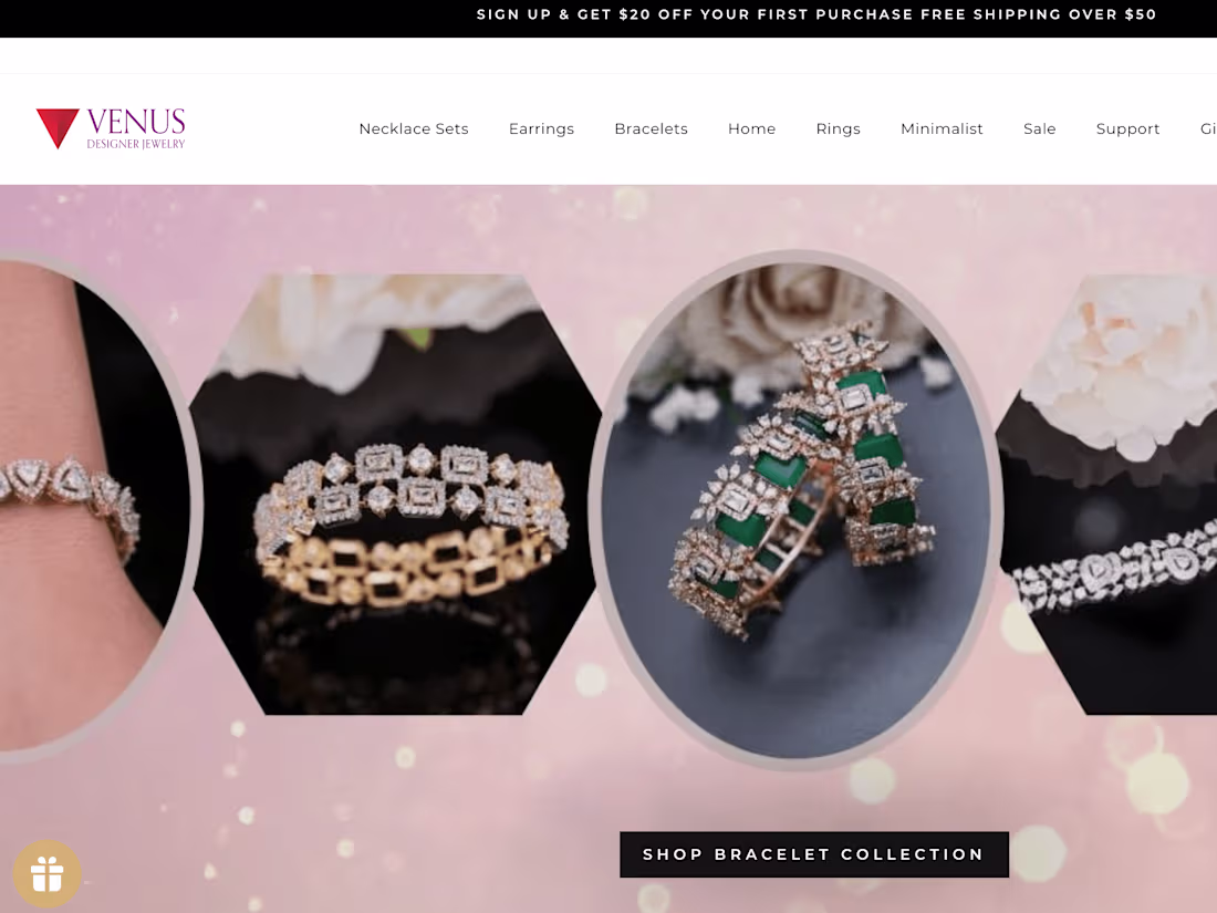 Cover image for Jewelry Shop Website Design/SEO in Shopify