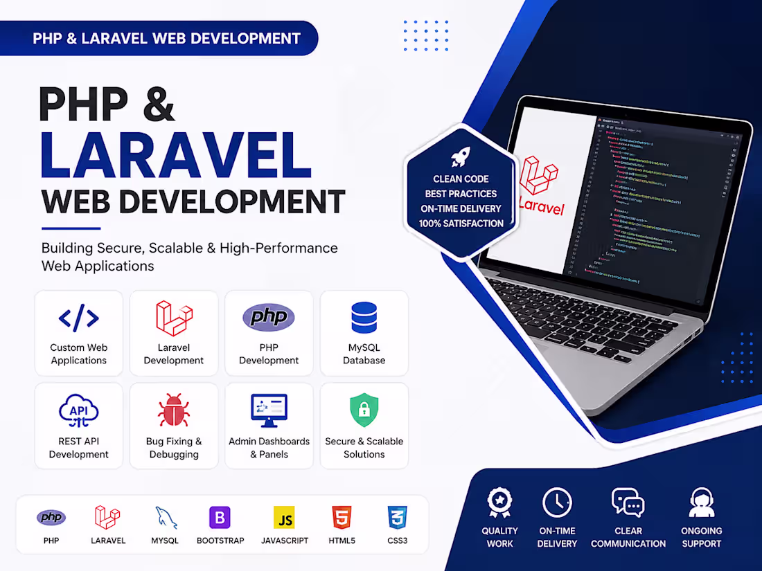 Cover image for PHP & Laravel Web Development