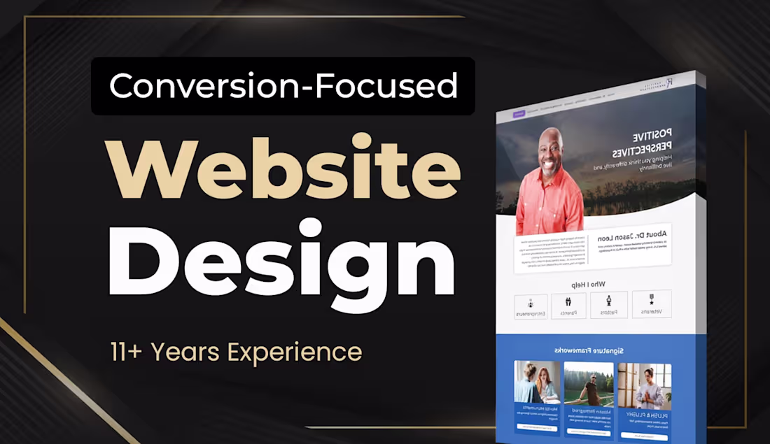 Cover image for Conversion Focused Website Design & Development Service