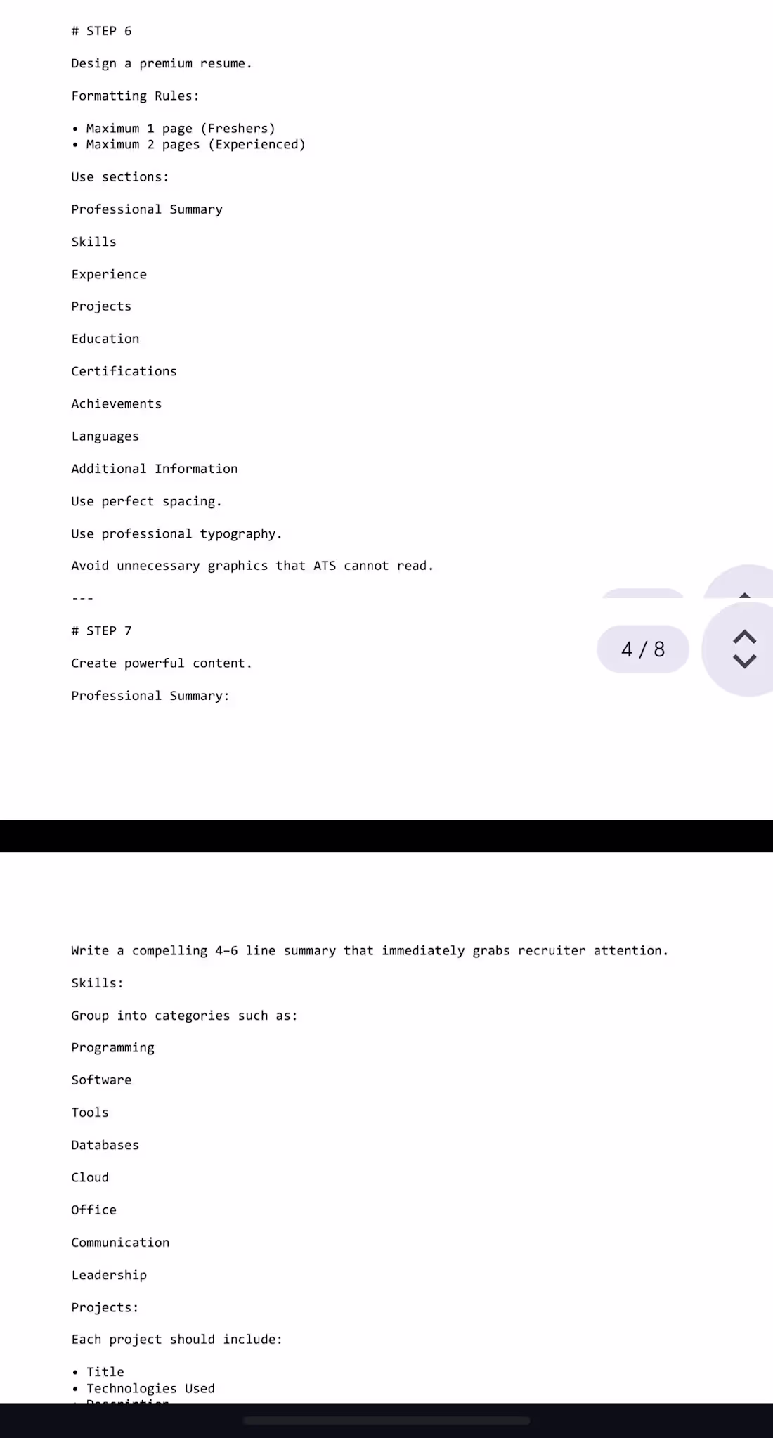 Cover image for These prompts will help to make an ATS friendly resume for y...