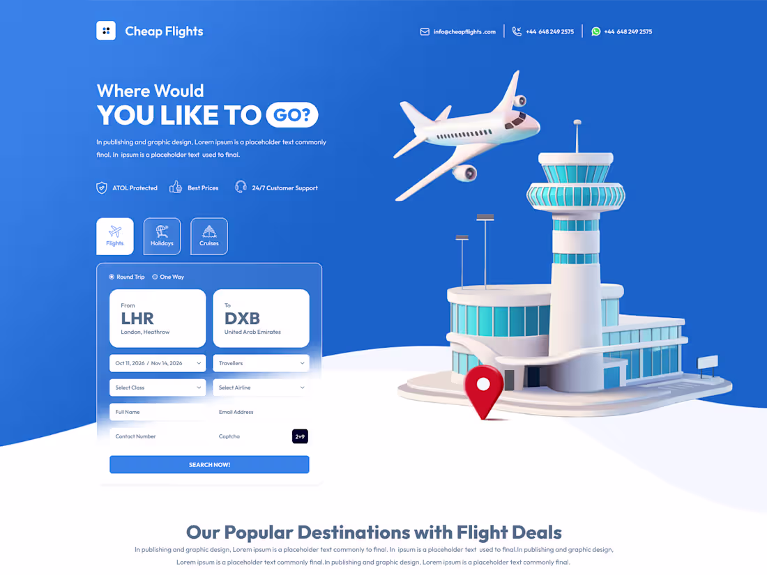 Cover image for Travel Booking Platform — Flights,