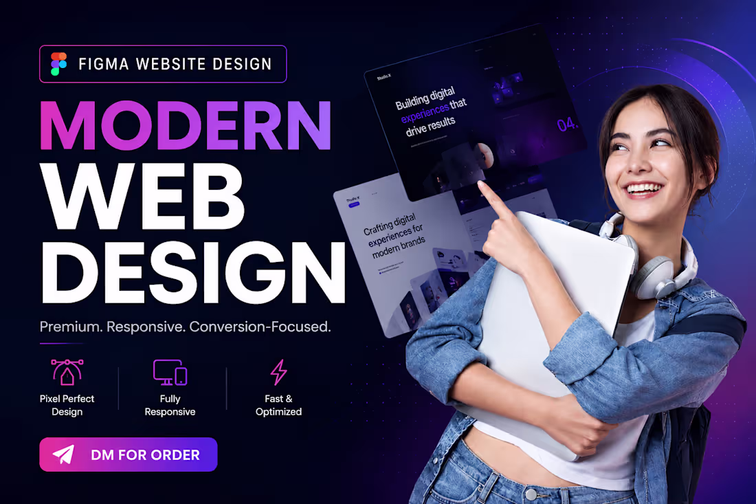 Cover image for Modern Website Design in Figma