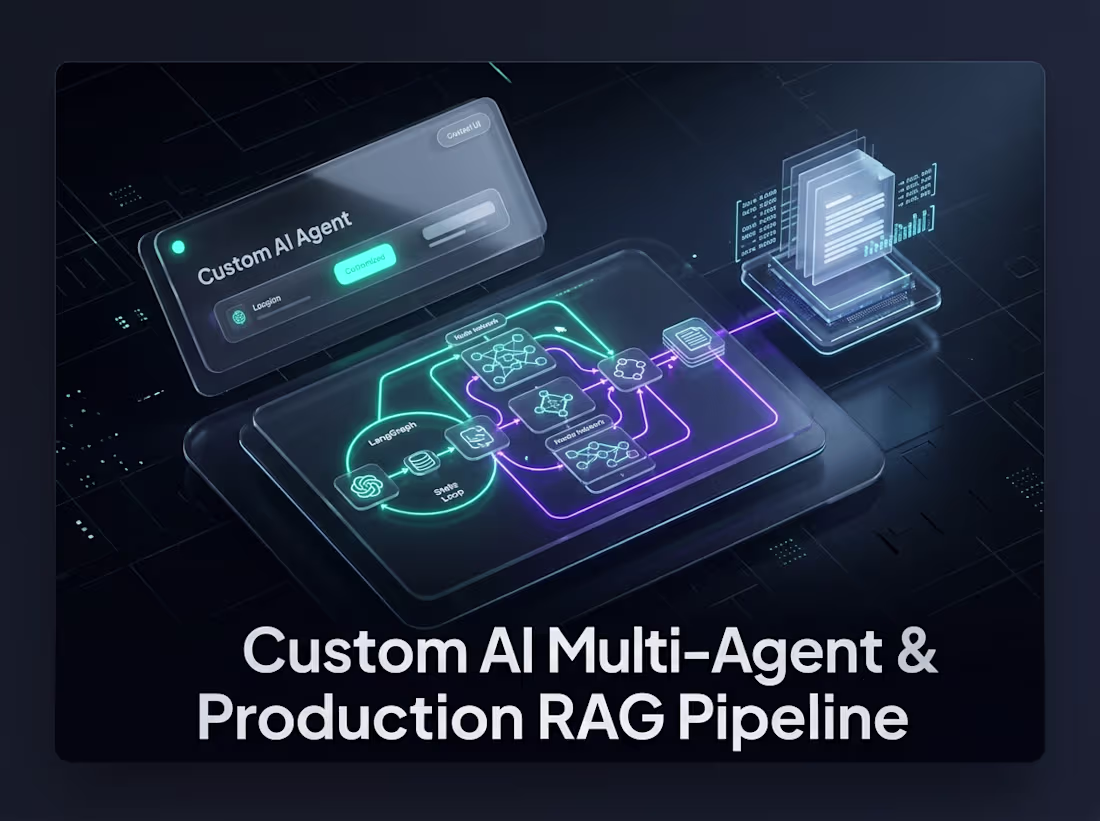 Cover image for Custom AI Agent & Production RAG Pipeline