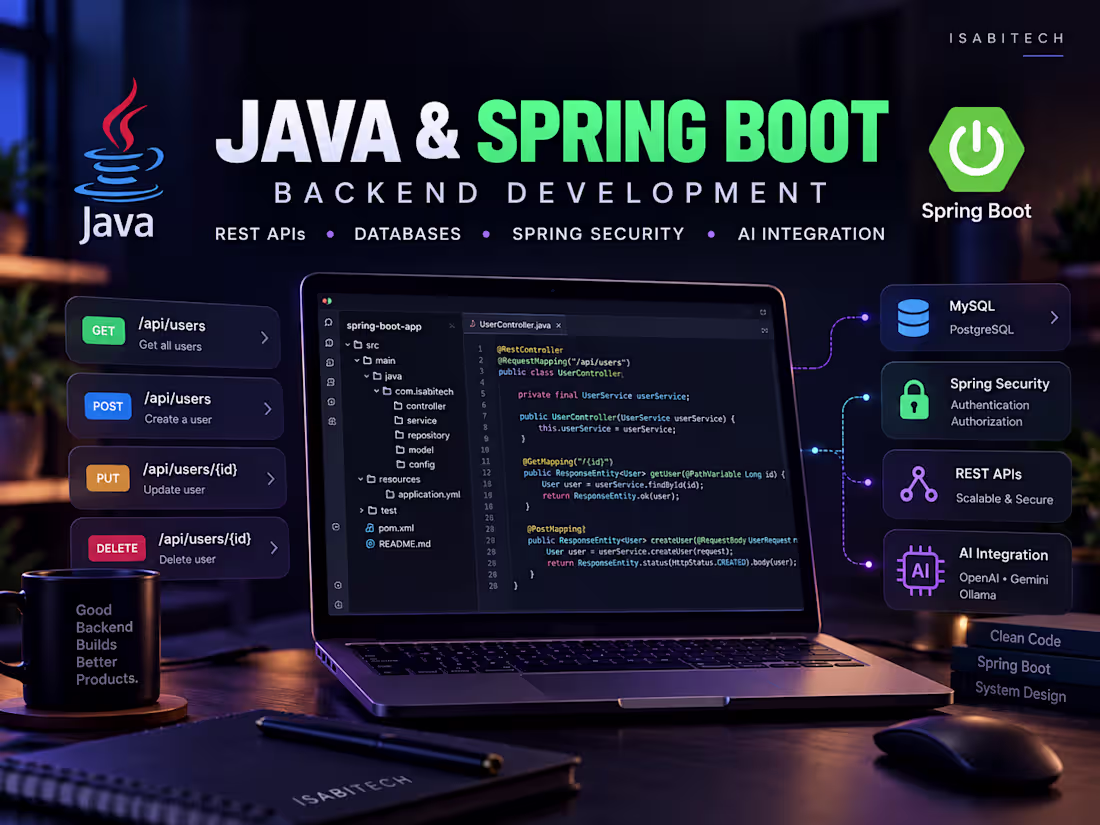 Cover image for Java & Spring Boot Backend Development