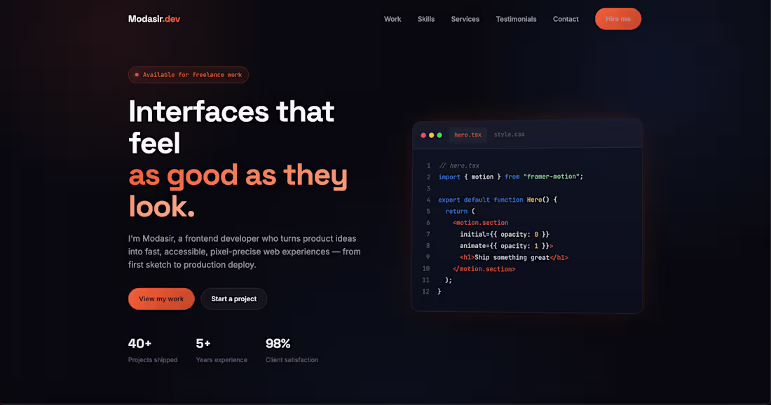 Cover image for High-Converting Landing Page in React or Next.js