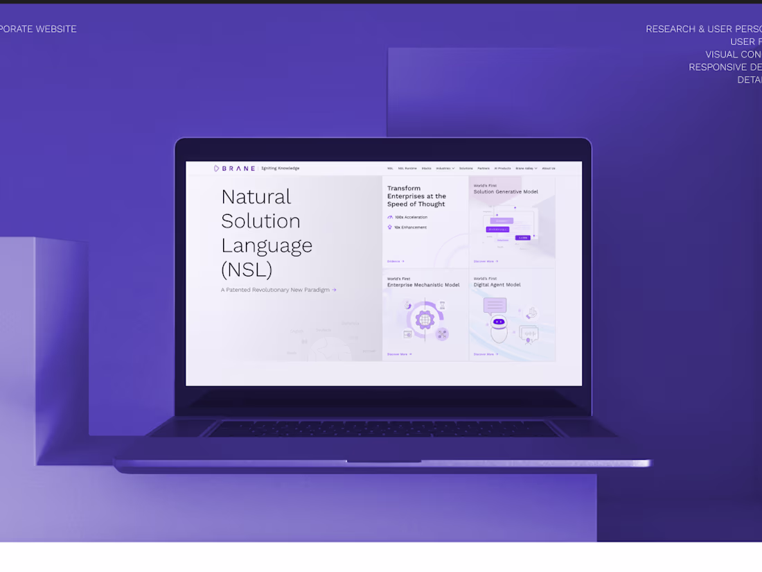 Cover image for Brane | Corporate Website |