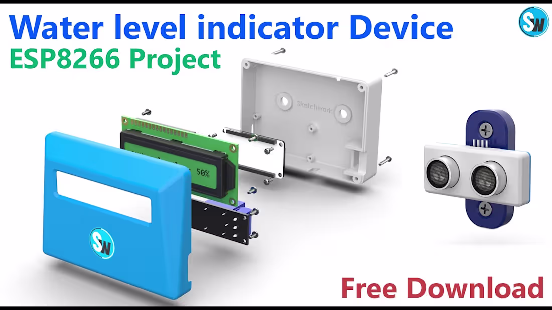 Cover image for DIY Water Level Monitoring device | 3D Printing | ESP8266 Proje…