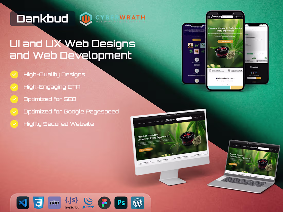Cover image for Dankbud - WordPress Web Development and Designs