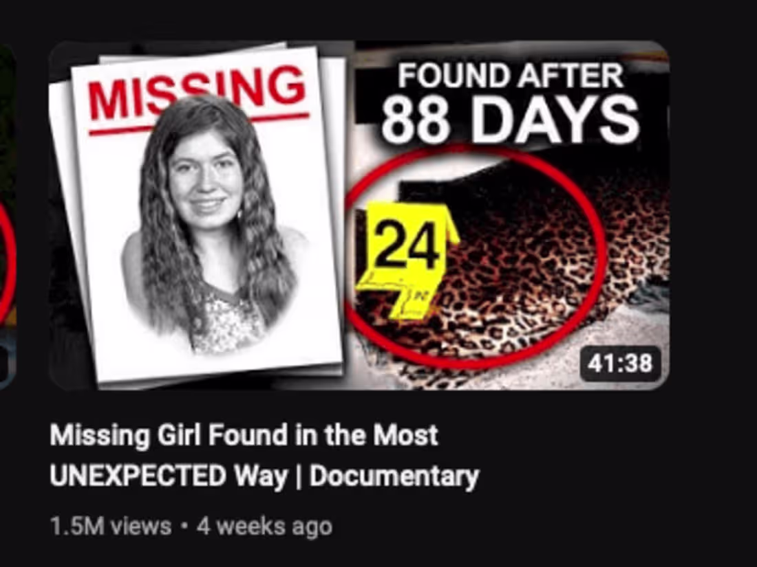 Cover image for Missing Girl Found in the Most UNEXPECTED Way | Documentary