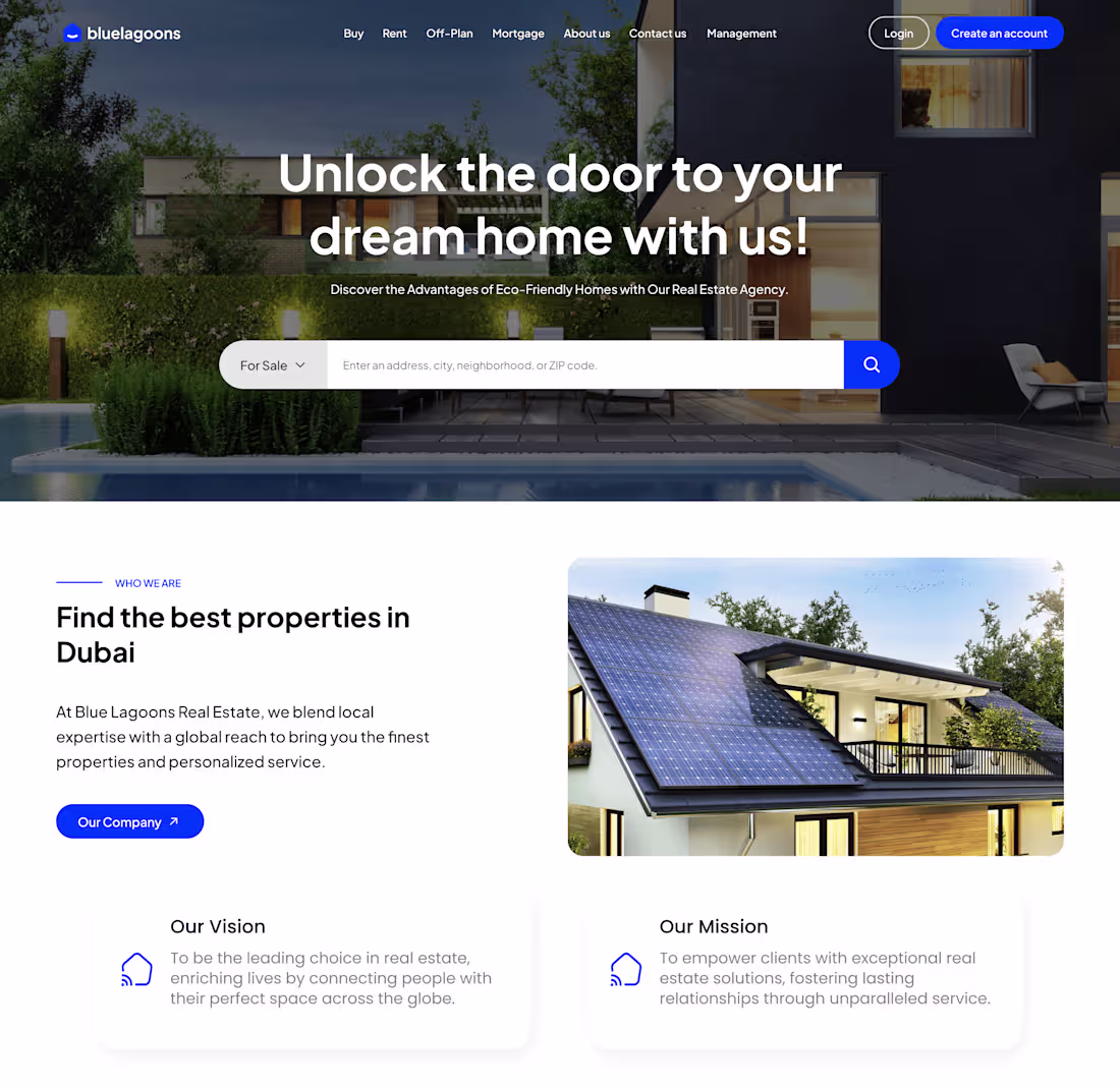 Cover image for Bluelagoons Real Estate