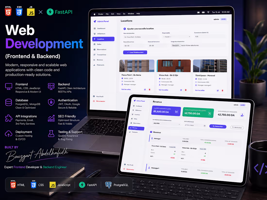 Cover image for Web Development (Frontend & Backend)