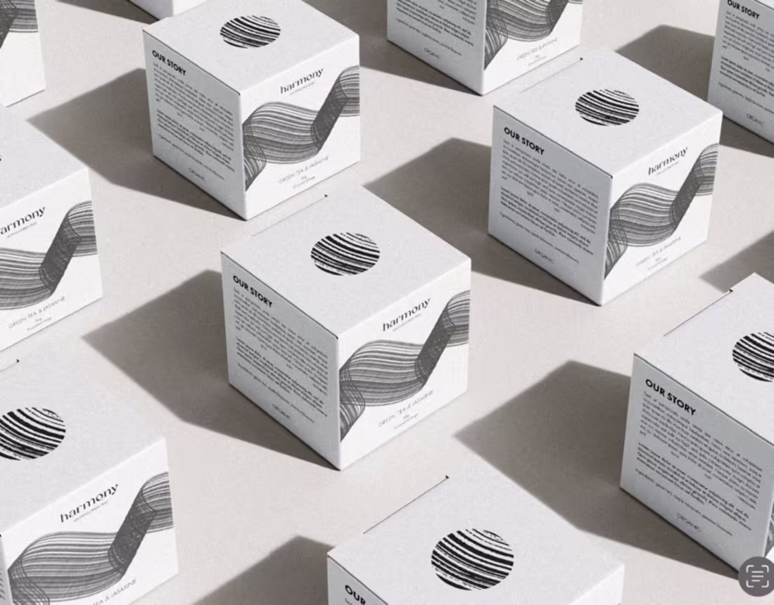 Cover image for Harmony - Green Tea Brand Identity Design 
