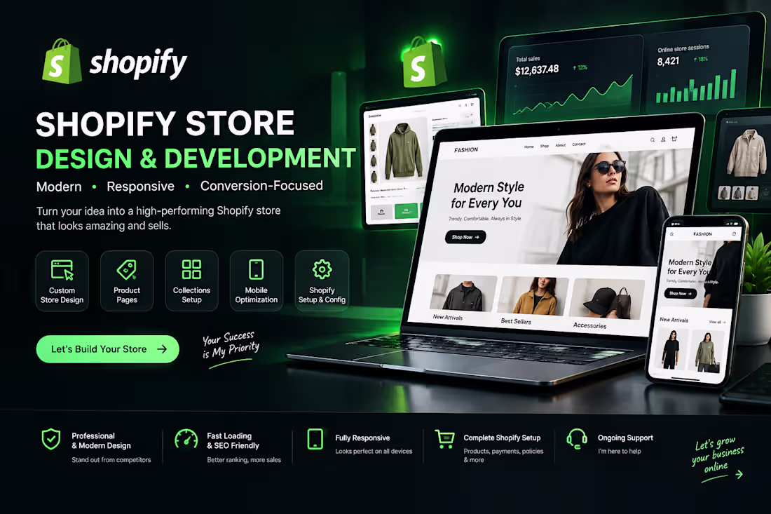 Cover image for Shopify Store Design & Development