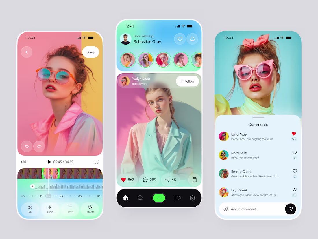 Cover image for Video Editing App UI/UX Design

This