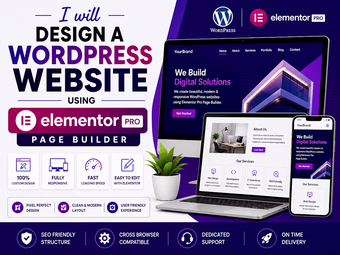 Cover image for Design your wordpress website using elementor or wp-bakery