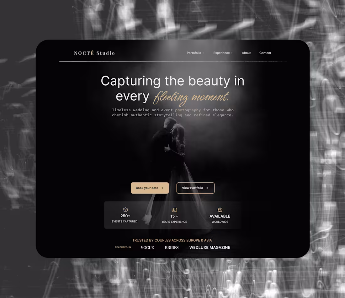Cover image for Introduction
Wedding photography is more than