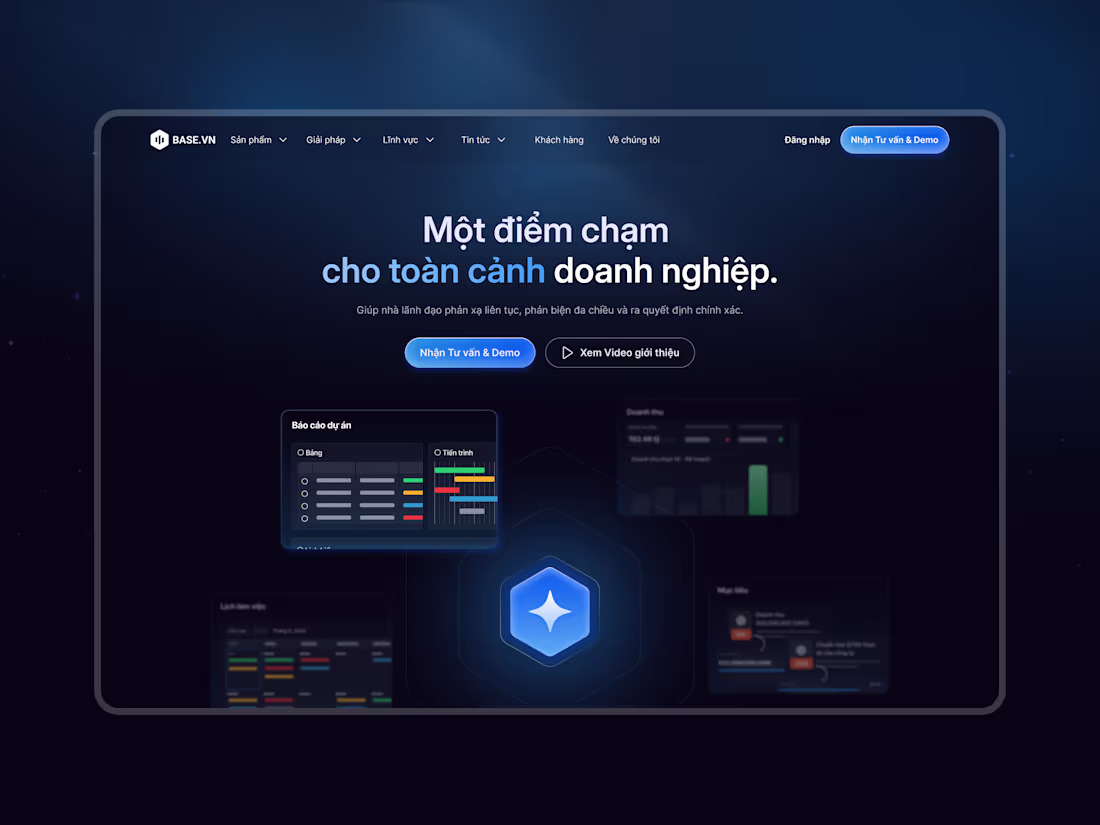 Cover image for Enterprise SaaS UI/UX Redesign & Webflow | Base.vn