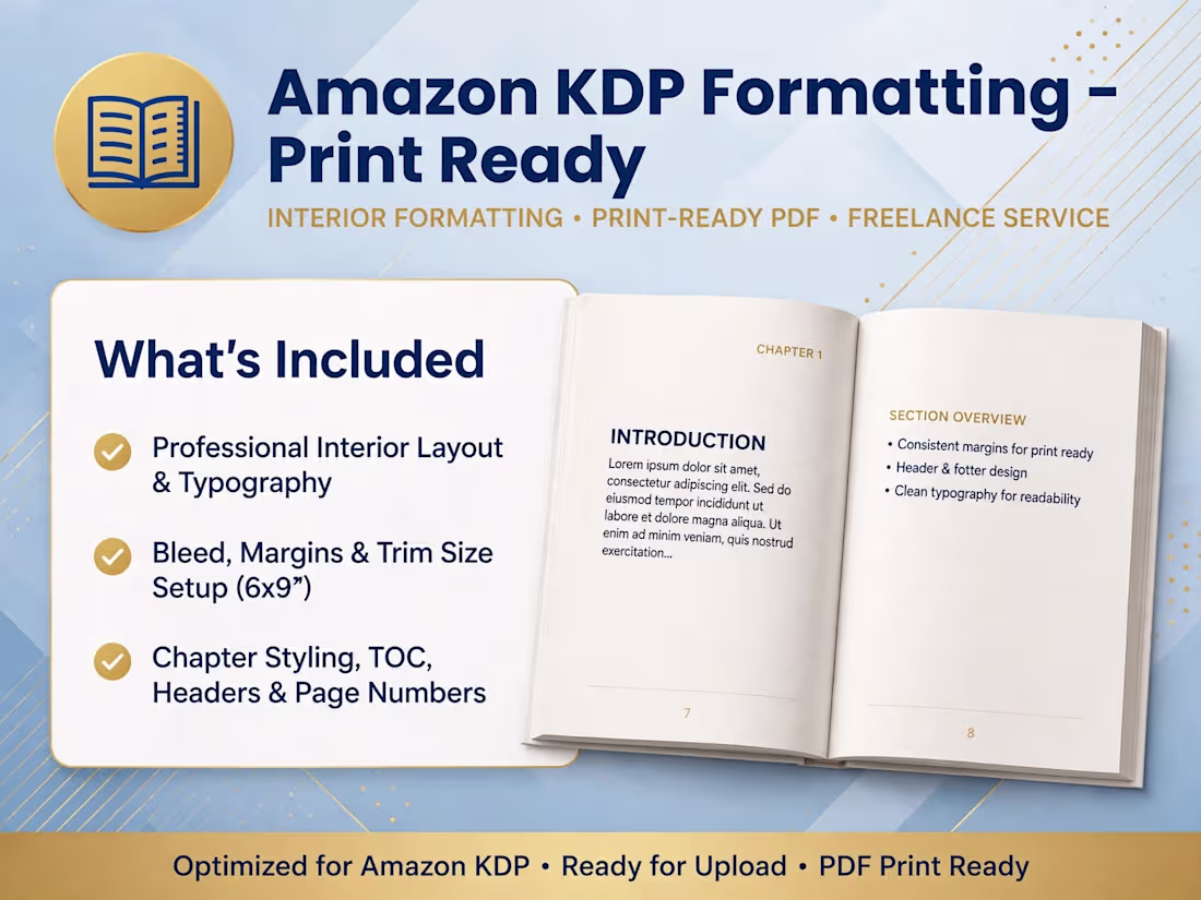 Cover image for Data Entry, Excel Cleanup & KDP Formatting