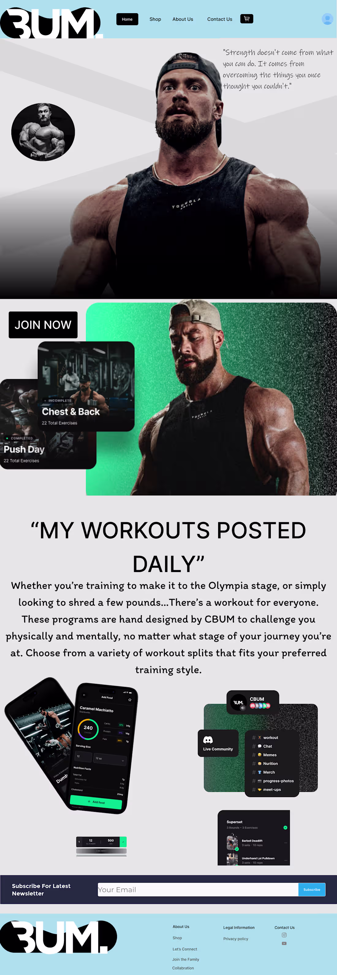 Cover image for E-Commerce UI for a Gym Supplement Brand