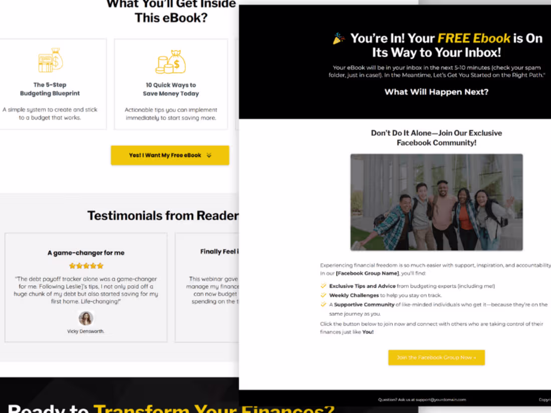 Cover image for Landing page Design