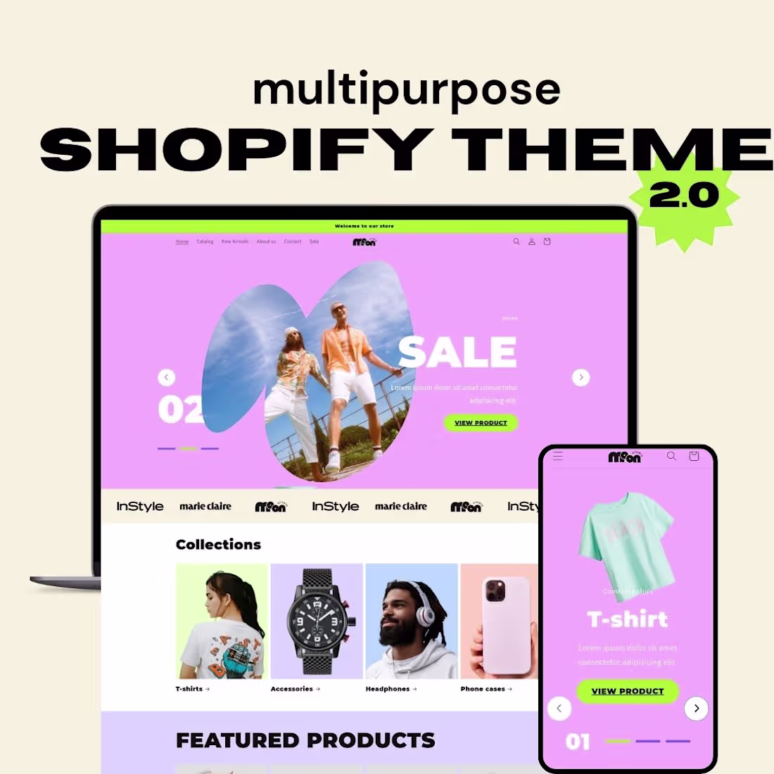 Cover image for Multipurpose Shopify Theme – Fast, Modern & Fully Customizable