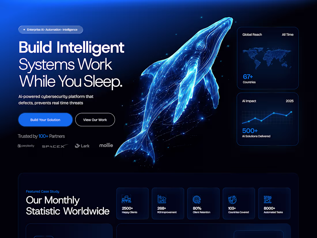Cover image for Enterprise AI Cybersecurity Website Design
