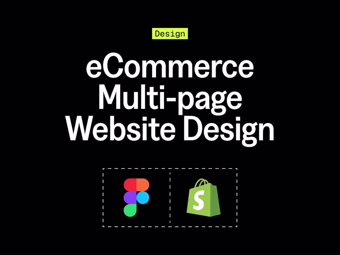 Cover image for eCommerce Multi-page Website Design