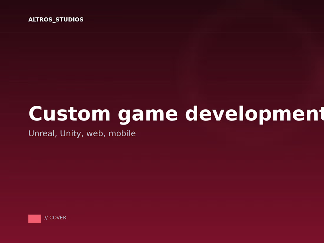 Cover image for Custom game development