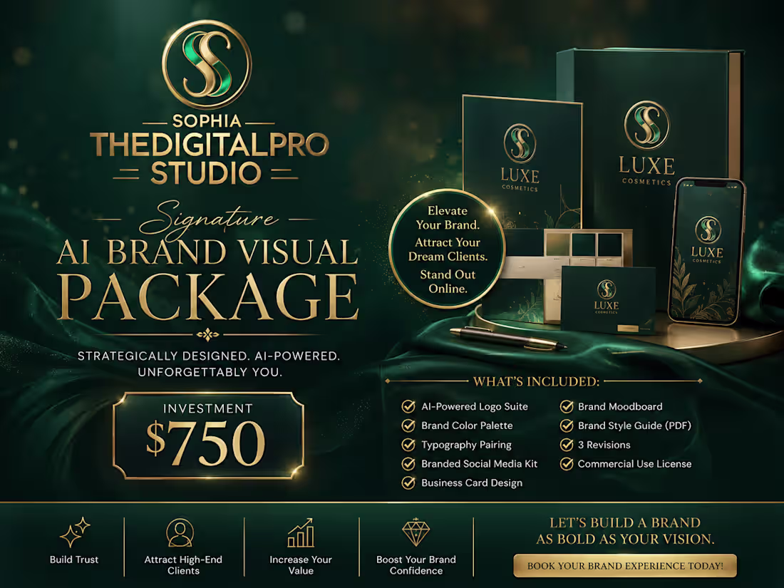 Cover image for Signature AI Brand Visual Package-Editorial Brand Identity