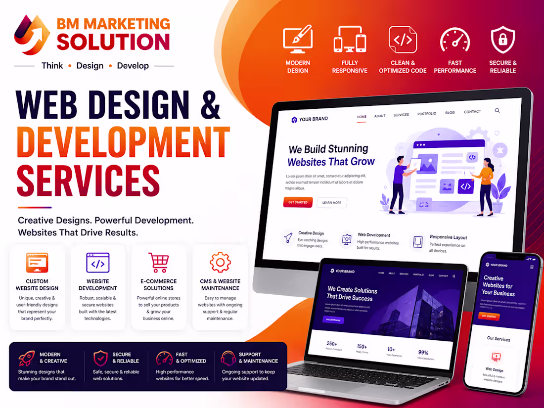 Cover image for Web Design & Development Services