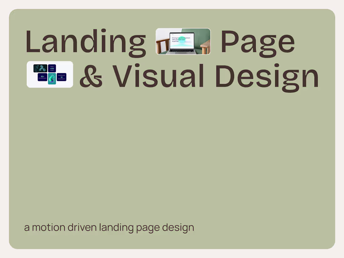 Cover image for Motion Driven Landing Page