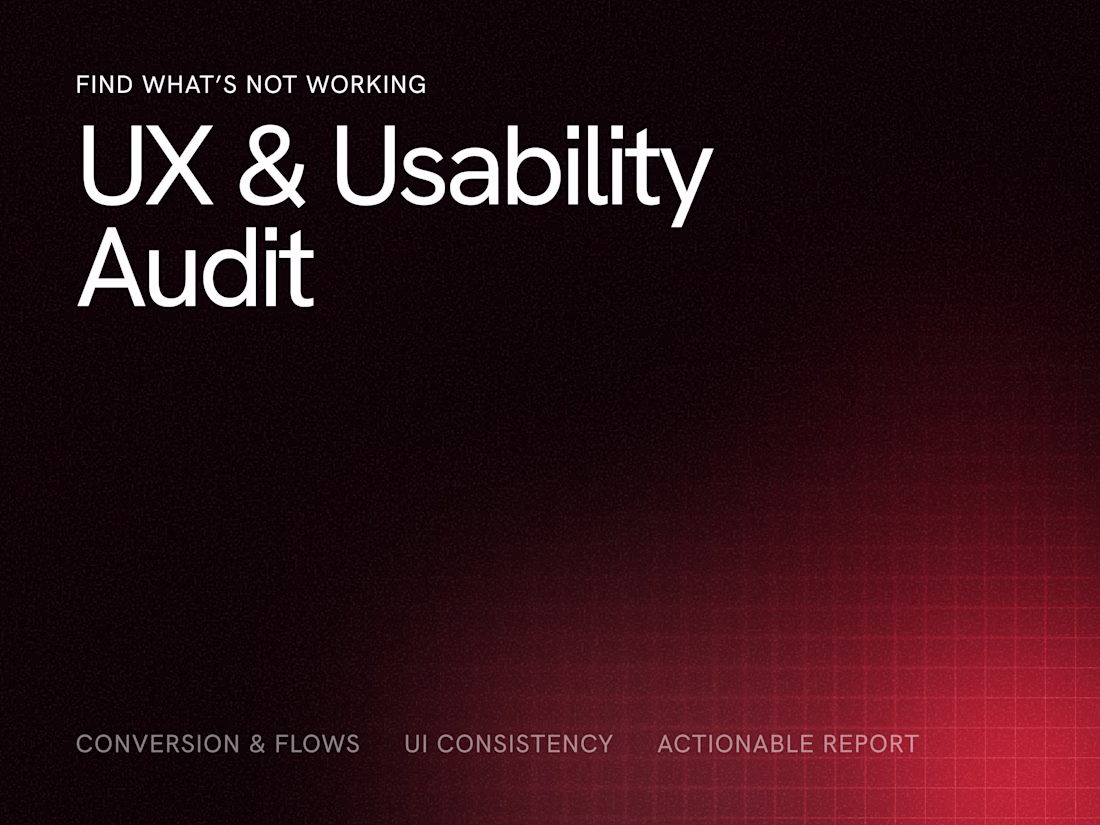 Cover image for UX & Usability Audit